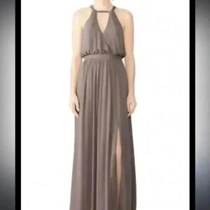 WATTERS Stone Fleurette Party Cocktail Gown